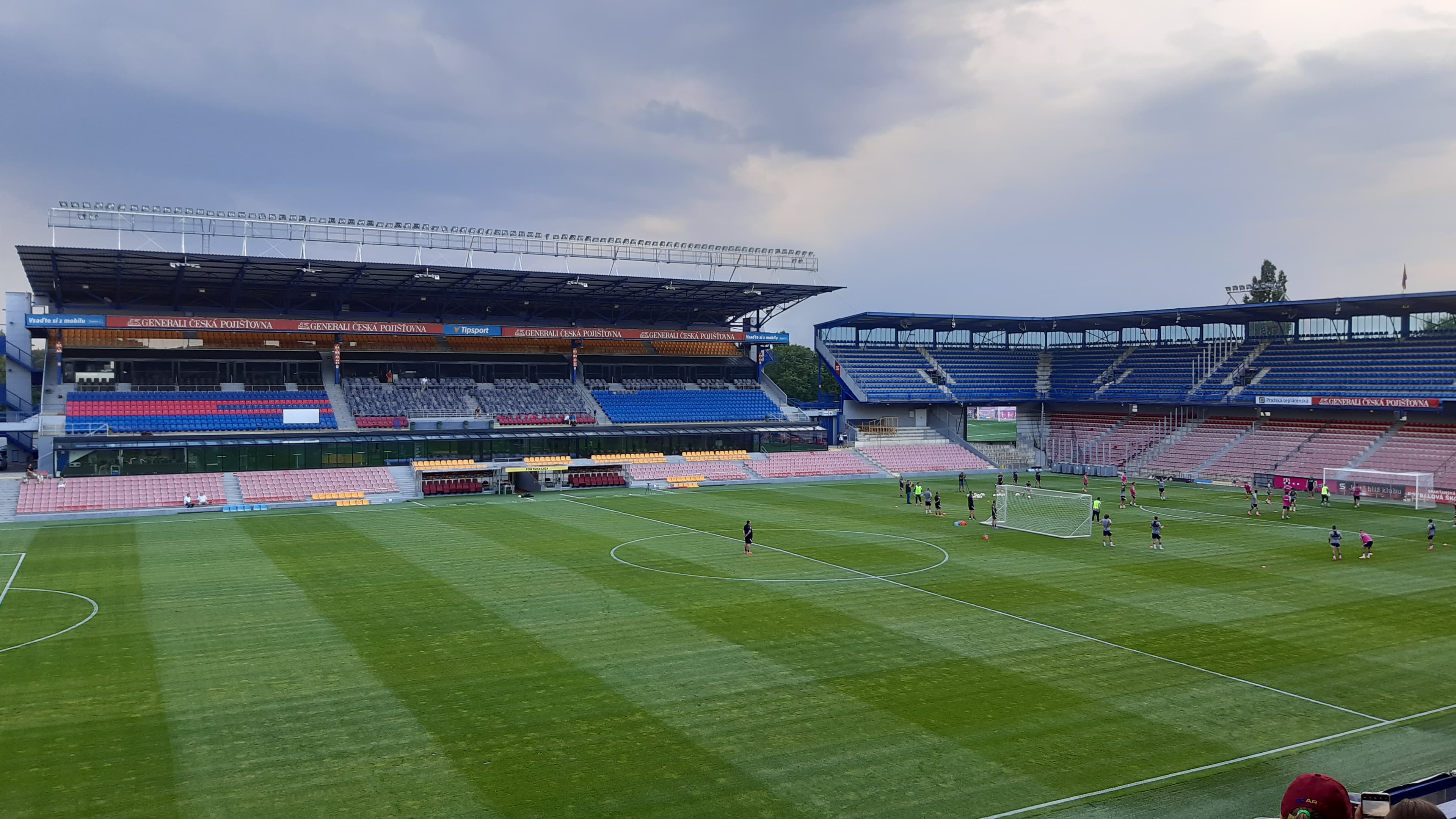 Sparta Prague stadium and football pitch